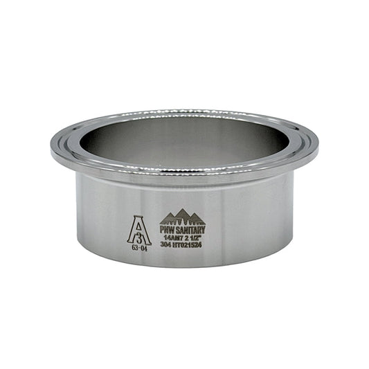 0.500" Tri-Clamp Long Weld Ferrule - (14AM7) - 316L Stainless