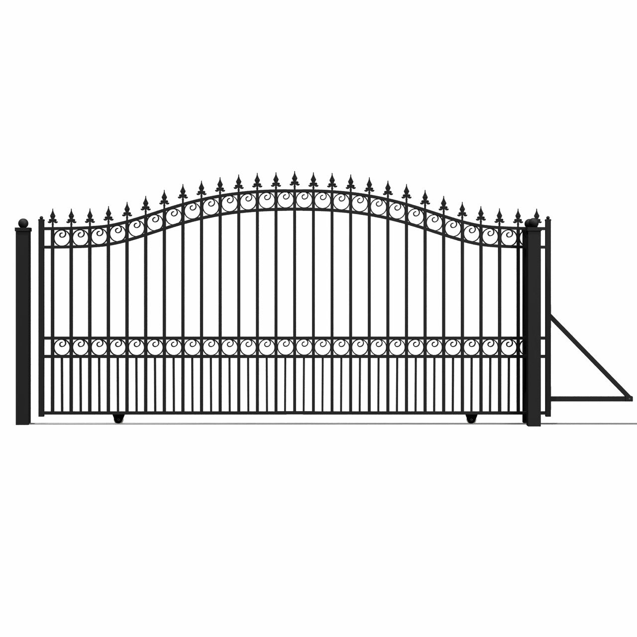 14x6 ft Steel Sliding Driveway Gate