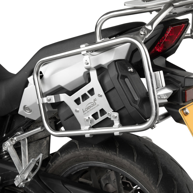 LOBOO Motorcycle Tool Box – Waterproof Engineering Plastic Case with Aluminum Mounting Plate, Lockable Universal Design
