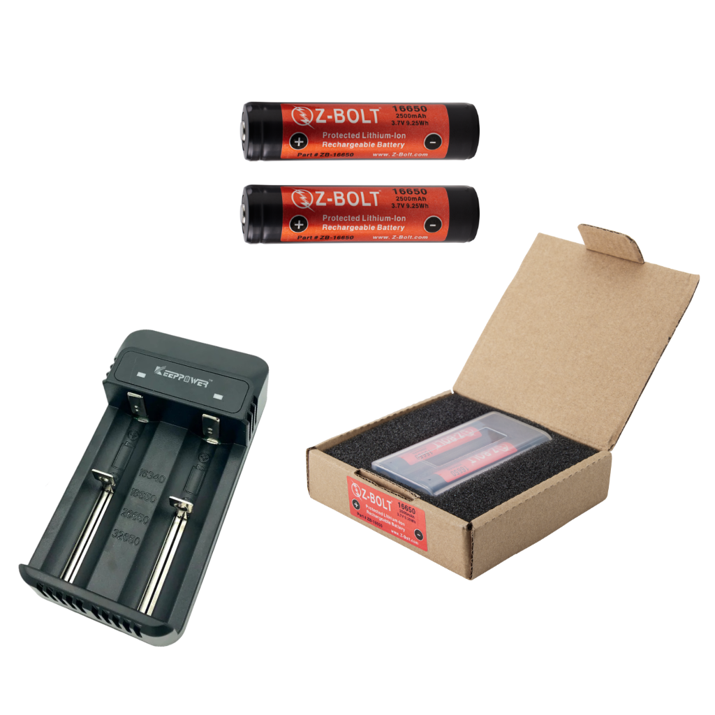 18650 Multi-Colored Handheld Light Body Packages - Thyrm Clips, Anti-Roll Collars, Tailcaps & Light Bodies