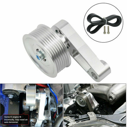 K Series Swap Adjustable EP3 Idler Pulley Belt Kit For Civic Integra Honda Tuned K20