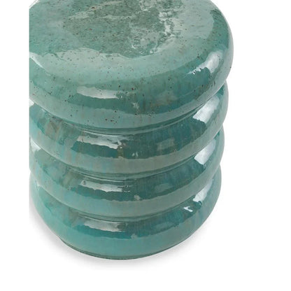 18 in. Torus Ceramic Outdoor Garden Stool