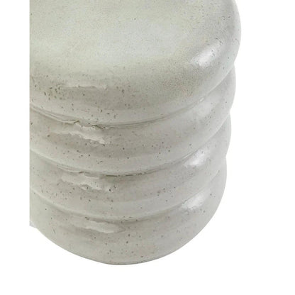 18 in. Torus Ceramic Outdoor Garden Stool