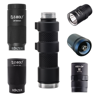 18650 "Scout" Compatible Light Bodies for Z-BOLT®, Surefire, Modlite, & Arisaka Light & Illuminator Heads