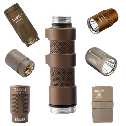 18650 "Scout" Compatible Light Bodies for Z-BOLT®, Surefire, Modlite, & Arisaka Light & Illuminator Heads