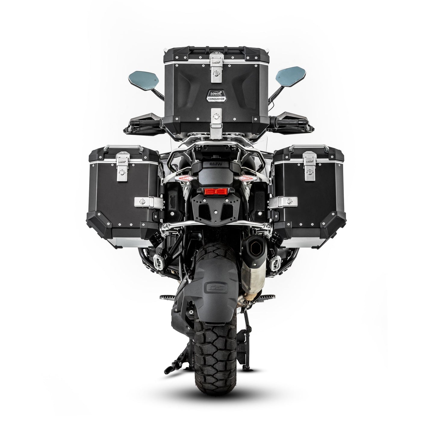 LOBOO CONQUEROR Aluminum Cases & Racks Set for BMW R1300GS / R1300GS Adventure