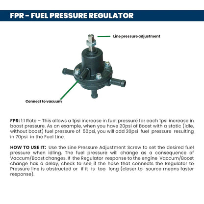 6AN 0-30 PSI Fuel pressure regulator