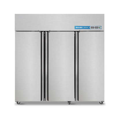 Commercial Fridge and Freezer Combo, EQCHEN 72" 3 door Reach-In Commercial Refrigerator and Freezer Combination