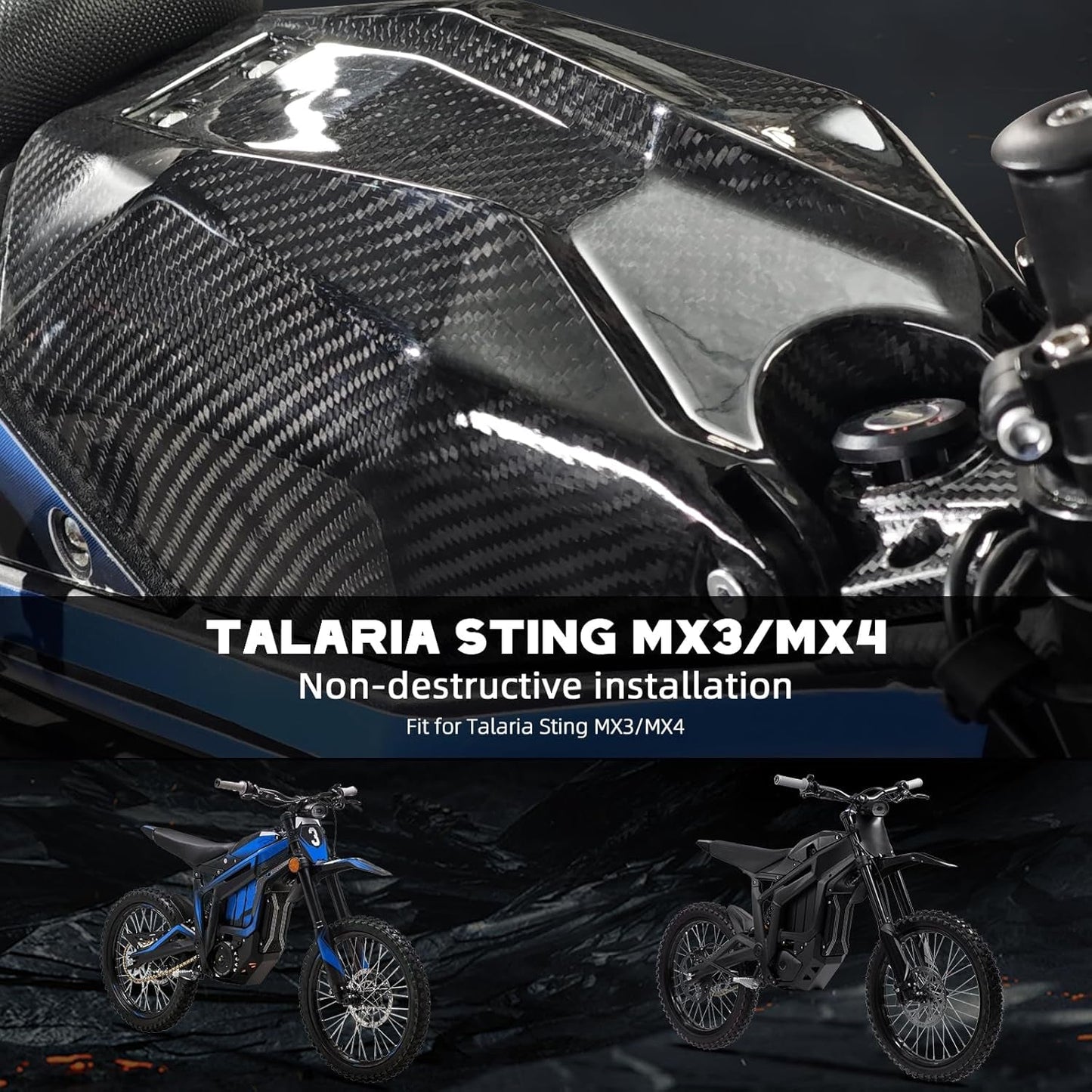 Carbon Fiber Talaria Battery Lid (REAL)
