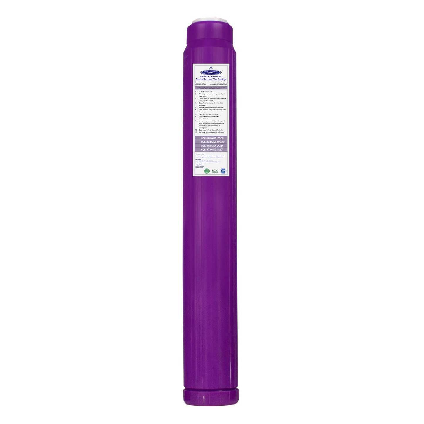 SMART + Calcium GAC Fluoride Reduction Cartridge