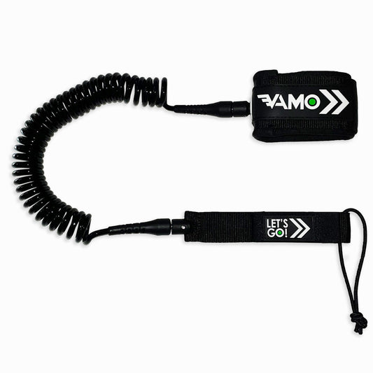 6' or 8' Coil Calf Leash - Black
