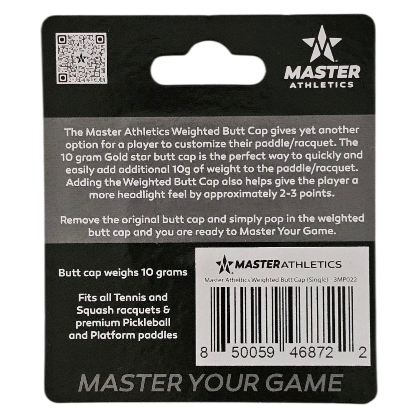 Master Athletics Weighted Butt Cap (Single)