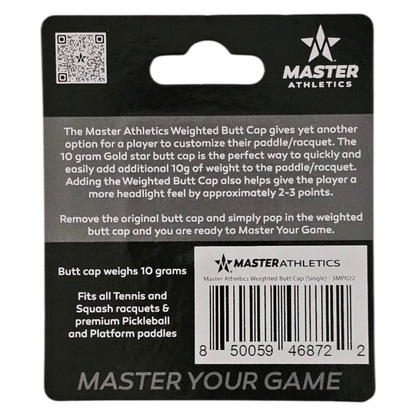 Master Athletics Weighted Butt Cap (Single)