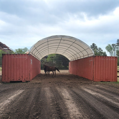 20'x40' Shipping Container Canopy Shelter
