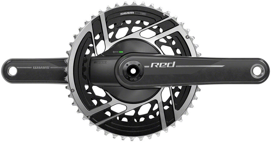 SRAM RED AXS Power Meter Crankset - 172.5mm 2x 12-Speed 46/33t 8-Bolt Direct Mount DUB Spindle Interface Natural Carbon E1