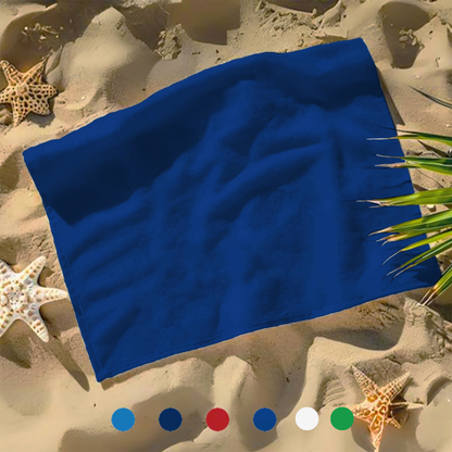 Small Beach, Game & Sports Towel: 100% Cotton Terry Velour Pack of 2