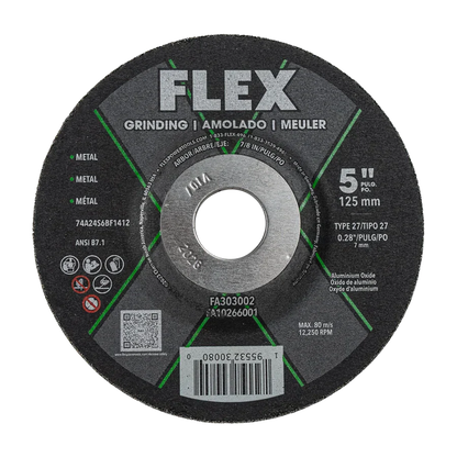 FLEX FA303002 5" x 0.28" x 7/8" Grinding Disc Type 27