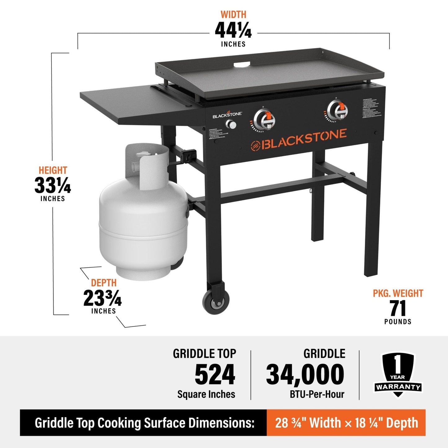28" Griddle