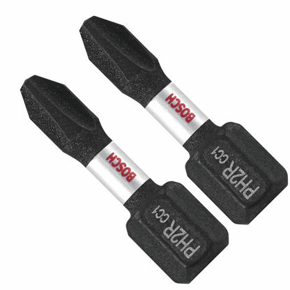 BOSCH ITDPH2R102 2 pc. Driven 1 In. Impact Phillips® #2R (reduced) Insert Bits