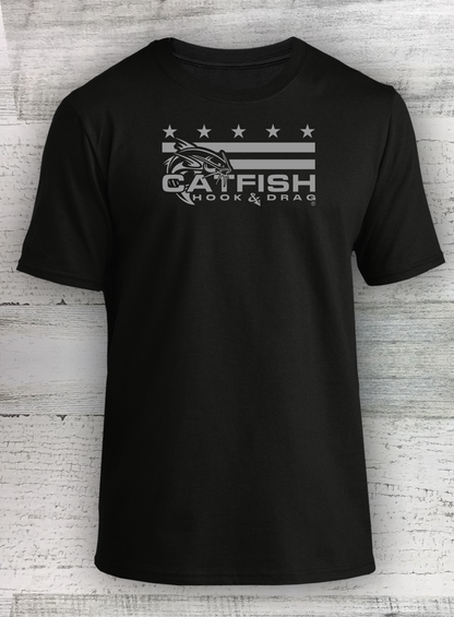 HD Fish - Subdued MERICANA - Short Sleeve - available in Catfish Walleye Crappie Bass