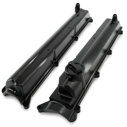 1JZ GTE Non VVTI Billet Valve Covers Bolts 1J Swap AN10 For Lexus Toyota