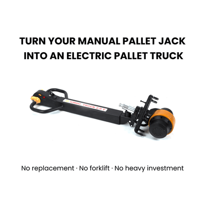 PT4400-HD218 / HD258 Electric Add-On Drive Bar, Lithium Power, Best retrofit upgrade for Manual Pallet Jacks