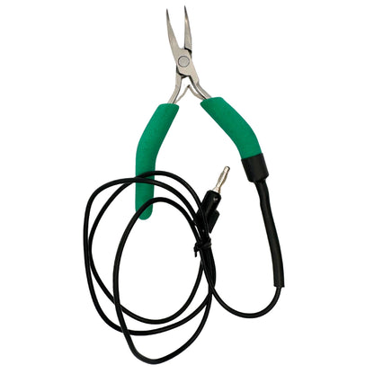 Grounded Bent Nose Pliers for Permanent Jewelry