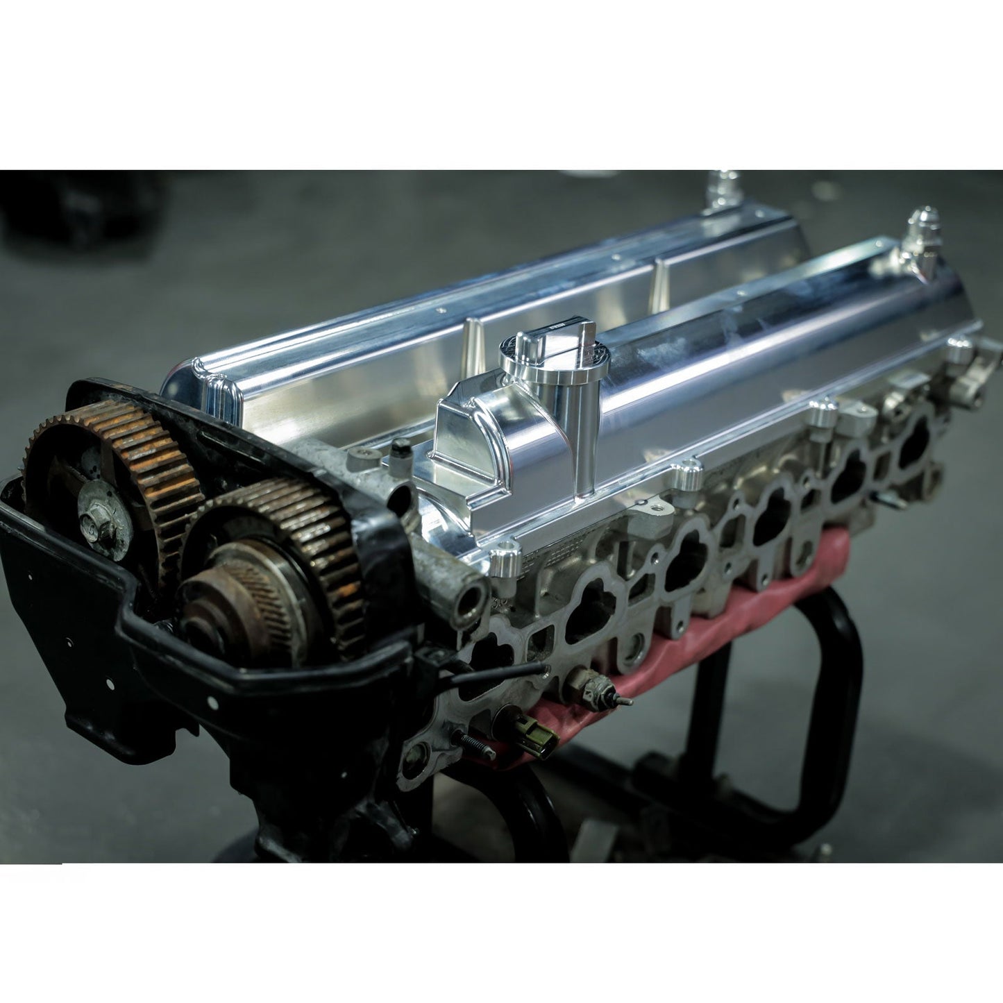 1JZ GTE Non VVTI Billet Valve Covers Bolts 1J Swap AN10 For Lexus Toyota
