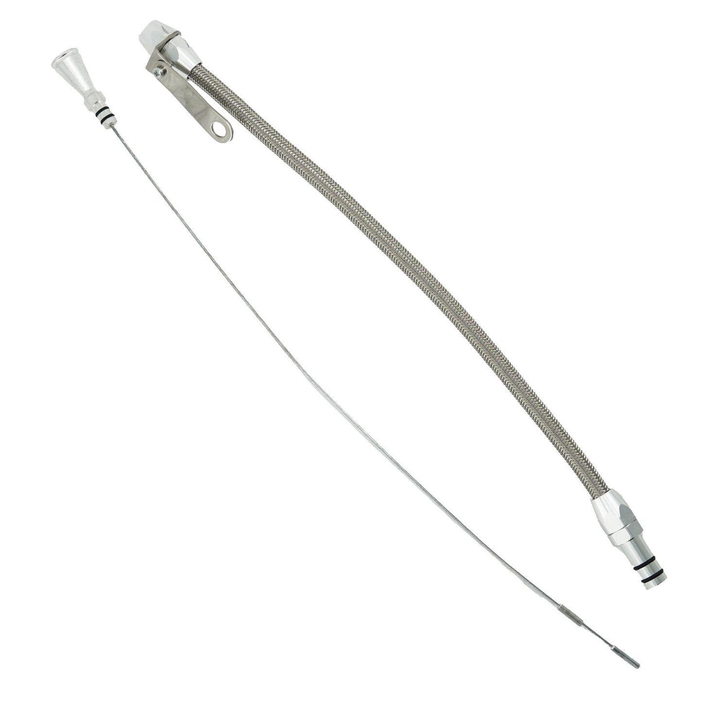 Billet Aluminum JZ Engine Steel Braided Oil Dipstick 1JZ 2JZ Lexus GS SC 300 US