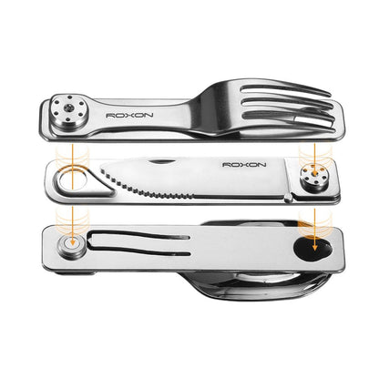 3-in-1 Folding Cutlery Travel Set
