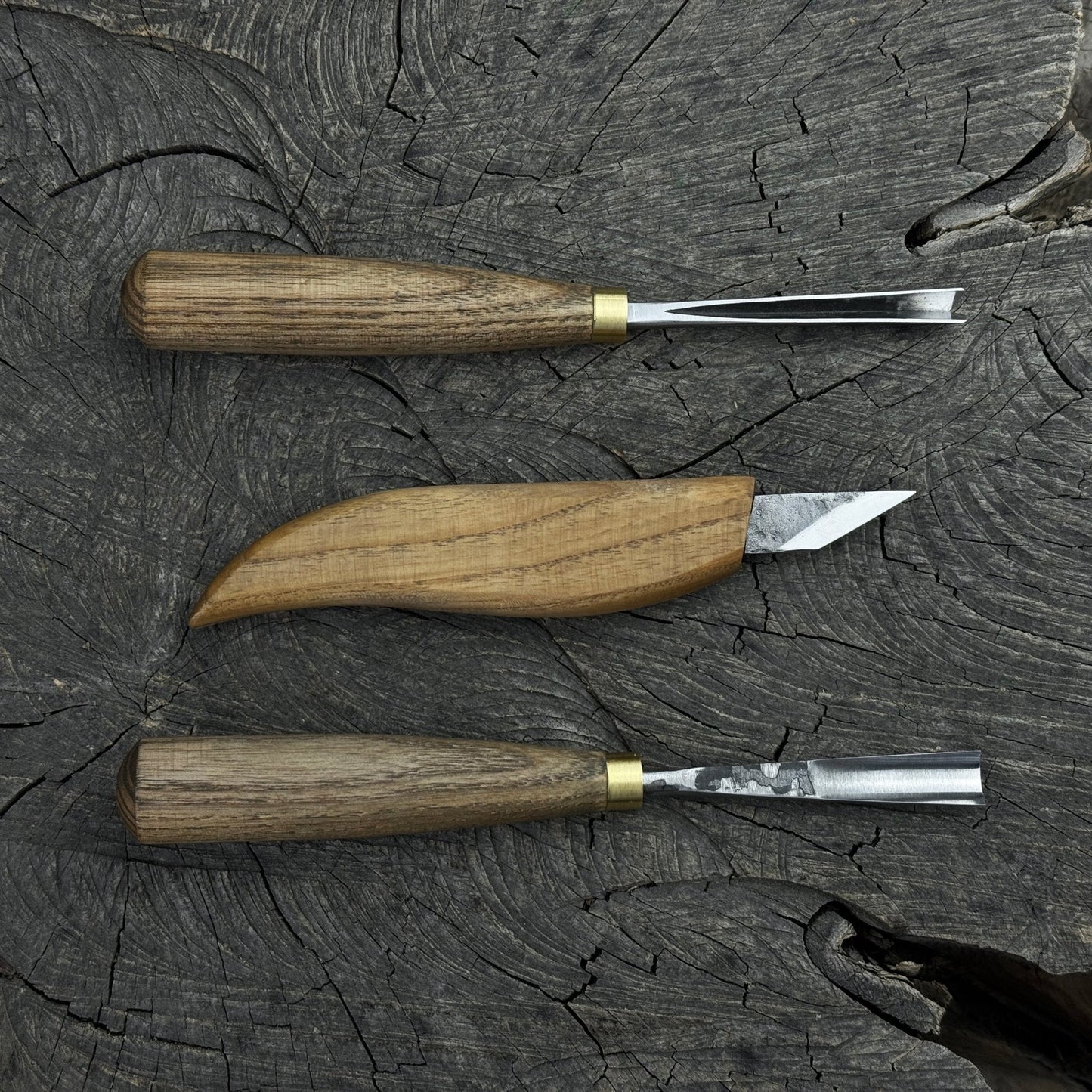3-Piece Wood Carving Tool Set – For Geometric, Detail & Relief Carving