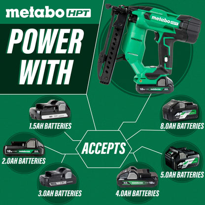 Metabo HPT N1804DAM 18V MultiVolt™ Brushless 18-Gauge 1/4" Narrow Crown Stapler