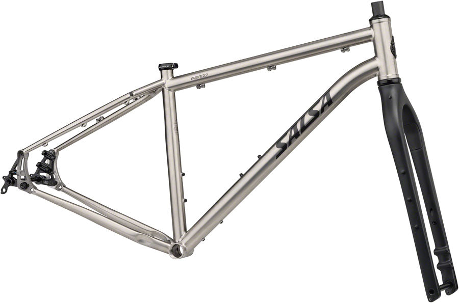 Salsa Fargo Ti Frameset - 29" Titanium Raw Small