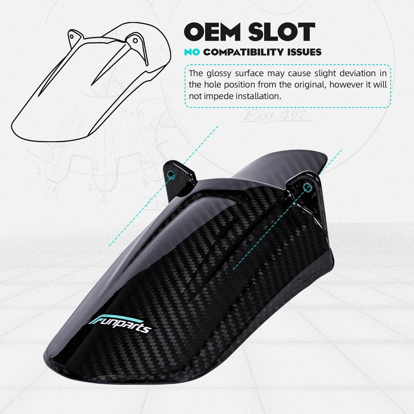 Surron Light Bee Carbon Fiber Mud Guard