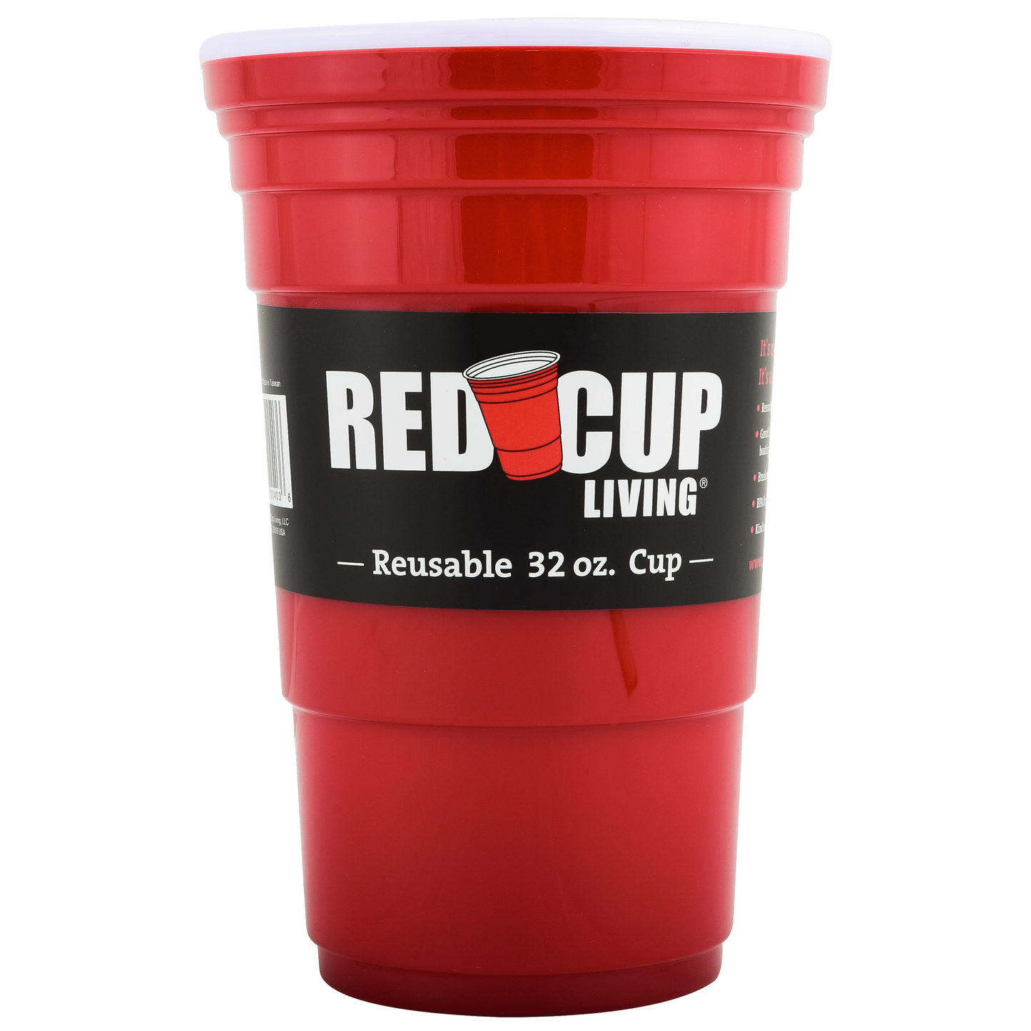 32oz Reusable Cup For Parties | Strong, Unbreakable, Leakproof tumbler | Durable ABS plastic, BPA Free | Perfect for parties, camping & Outdoors