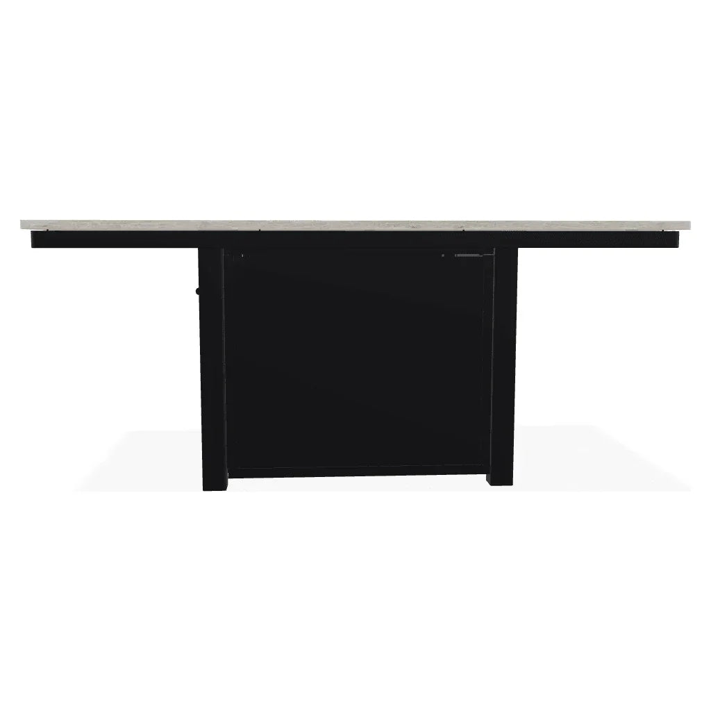 36" x 54" Rectangular Polymer Top Chat Height Fire Table