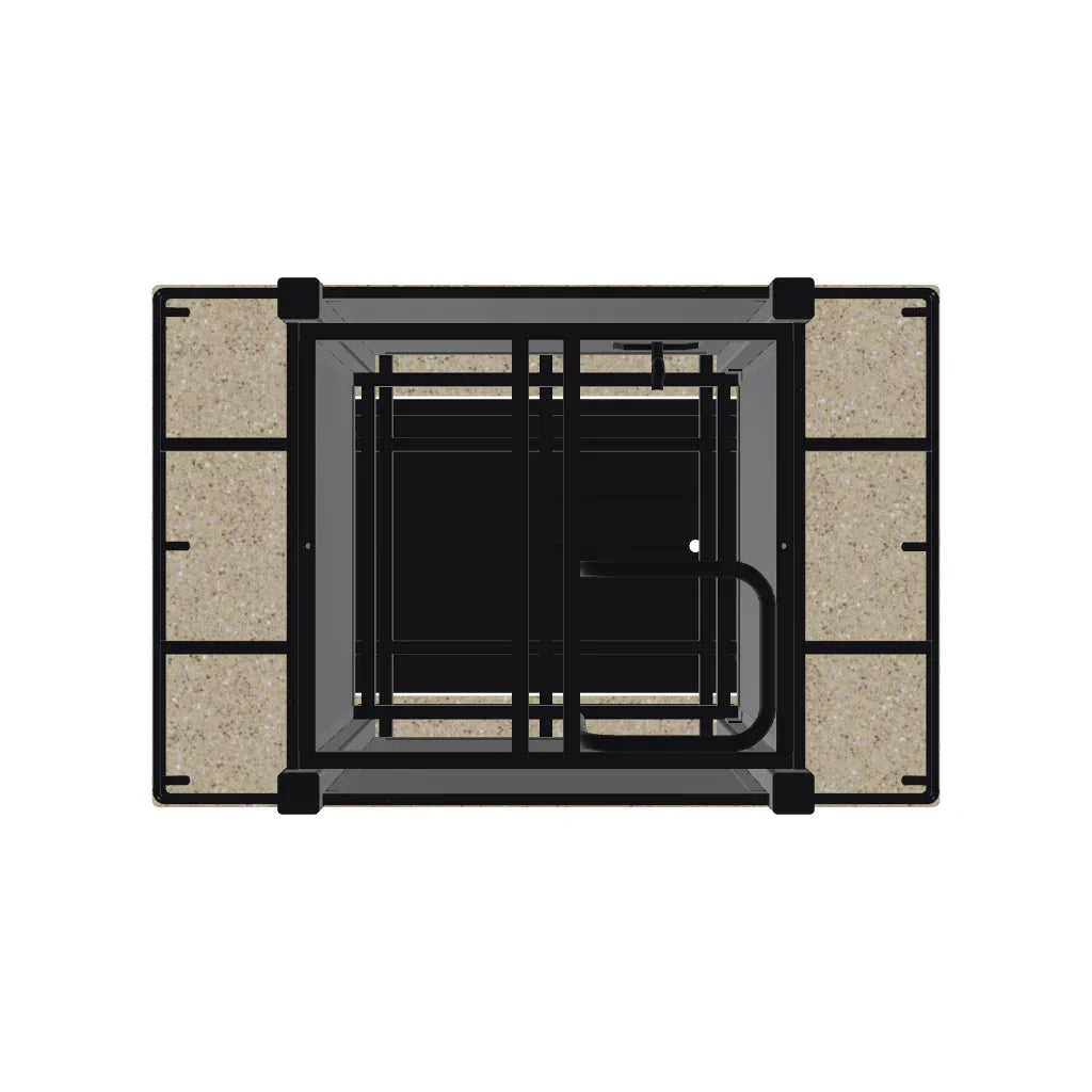 36" x 54" Rectangular Propane or Natural Gas Fire Table