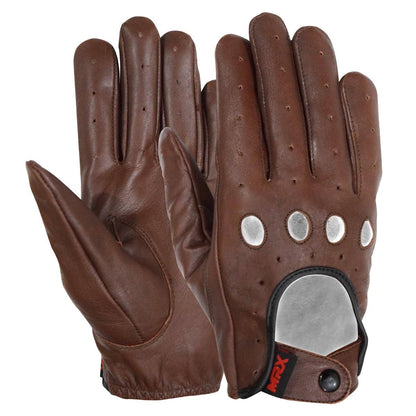MRX Driving Gloves Basic Soft Cofferse Outdoor Glove Goat Leather Full Finger