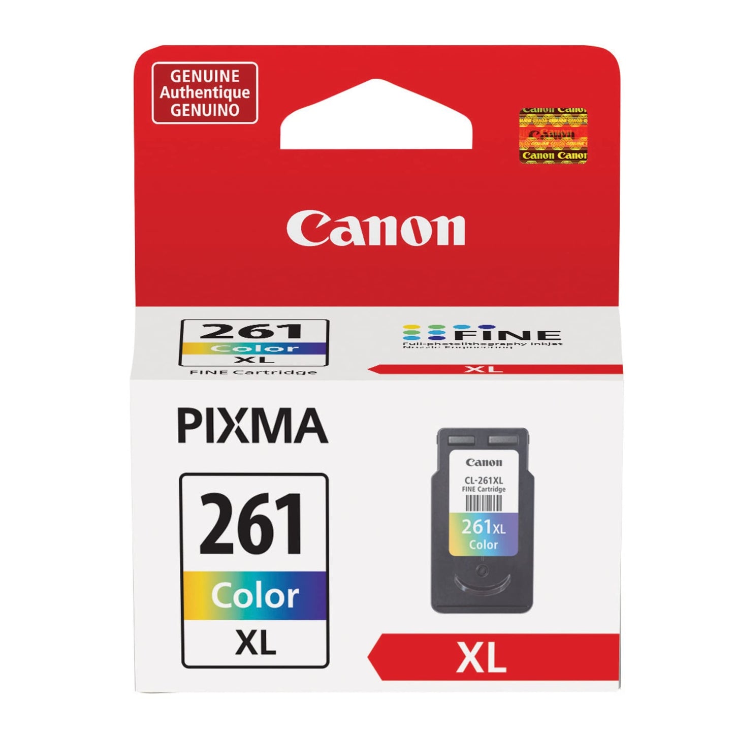 New, Pre-Owned - Canon CL-261XL High-Yield Color Ink Cartridge, 3724C001