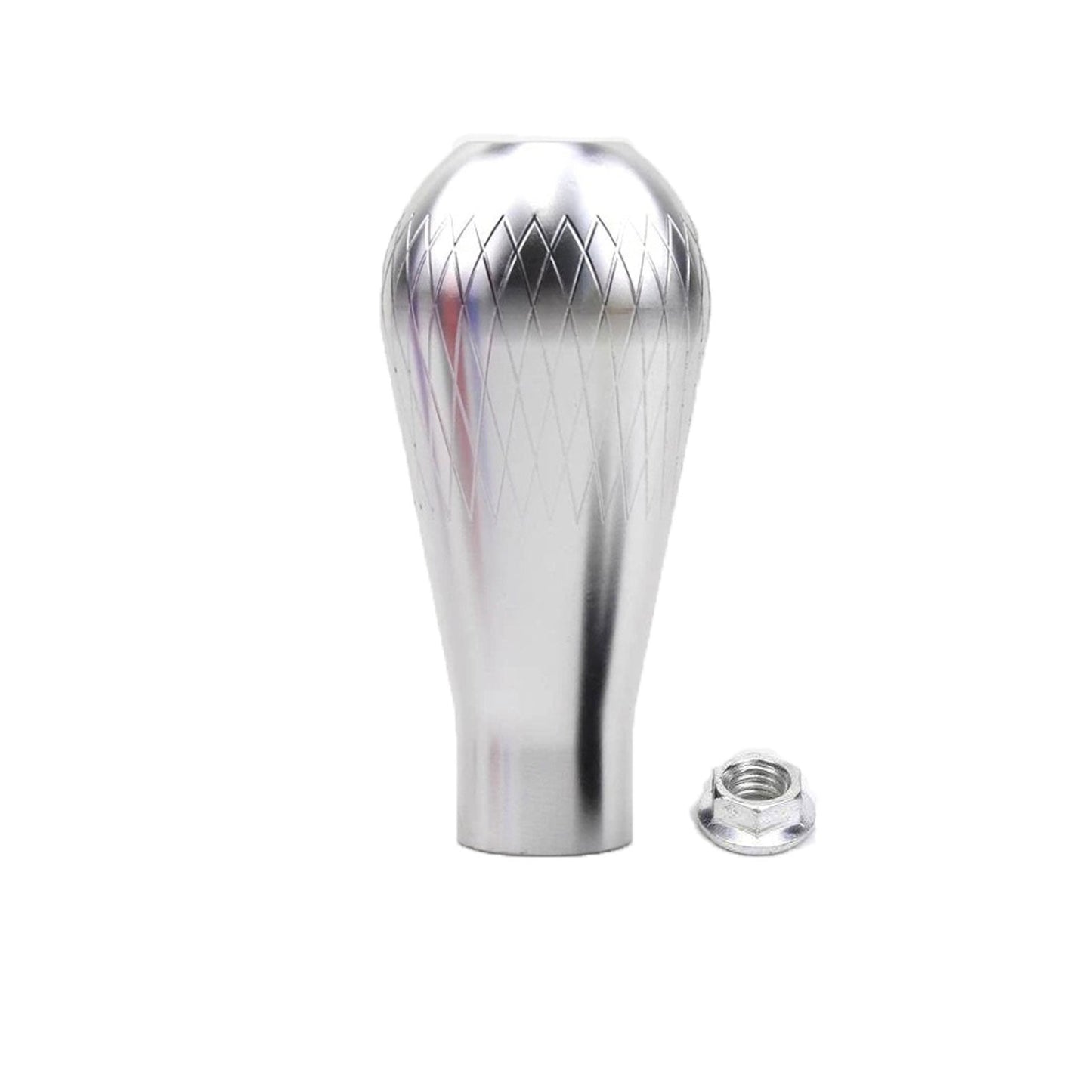 Billet Silver Tear Drop Weighted Shift Knob 195 Grams M10 x 1.5 Aluminum EG EK DC2