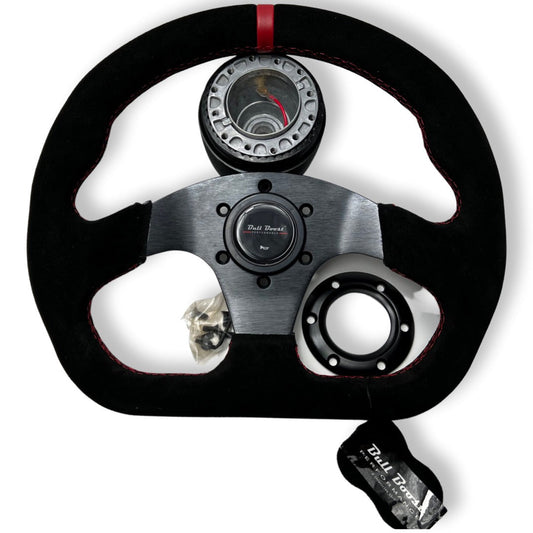 6-Bolt Racing Steering Wheel + Hub Adapter Boss Kit for Civic, Del Sol, Integra
