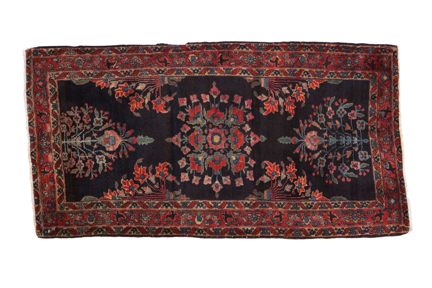 2.5x5 Vintage Fine Sarouk Rug Runner
