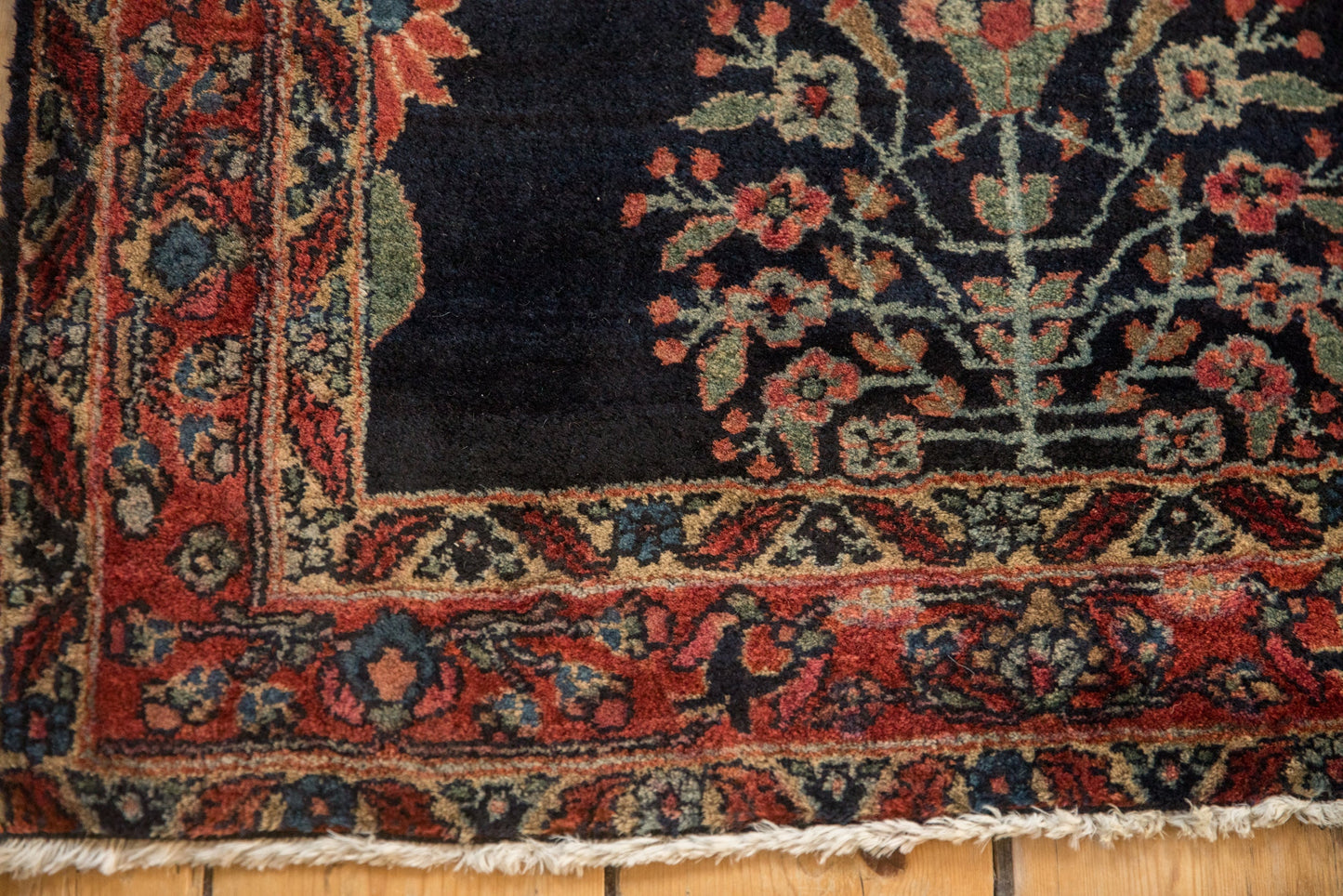 2.5x5 Vintage Fine Sarouk Rug Runner