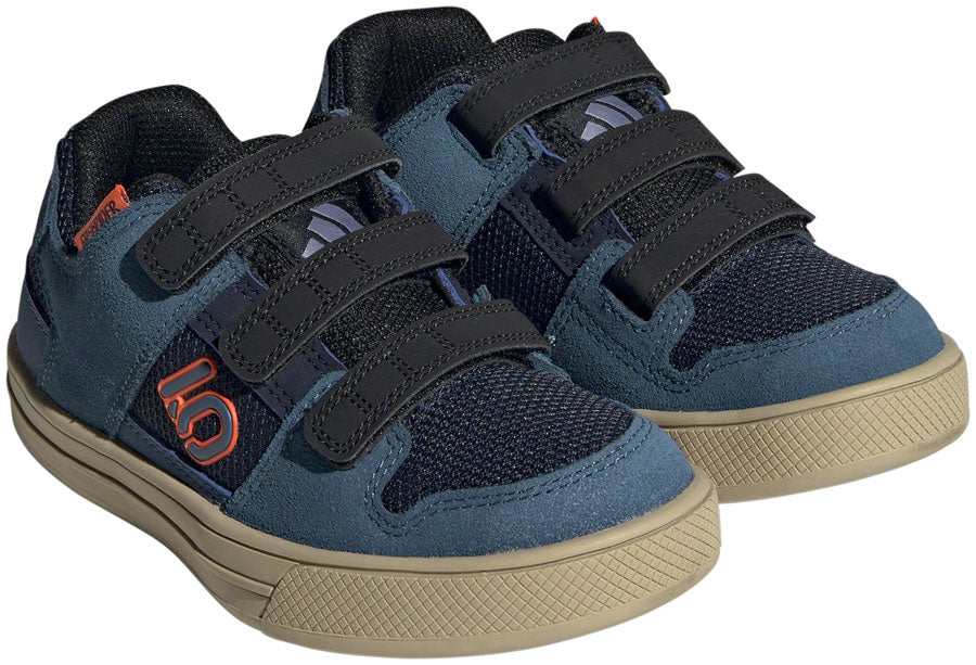 Five Ten Freerider Kid's VCS Flat Shoes - Youth Legend Ink/Wonder Steel/Impact Orange 4K