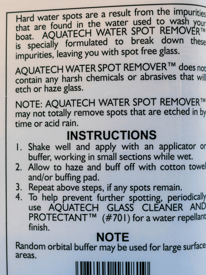 Marine Water Spot Remover for Glass