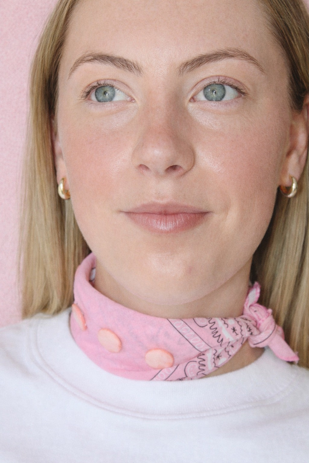 Mother of Pearl Beaded Bandana Choker