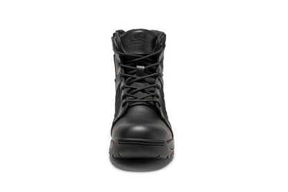 Botas Pro Black Men's 6 inch Side Zipper Rubber Sole Tactical Boots BMP111BK
