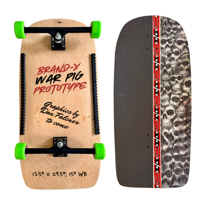 Brand-X WAR PIG Deck 13.5" x 29.5" (PRE-ORDER, JANUARY 2027)