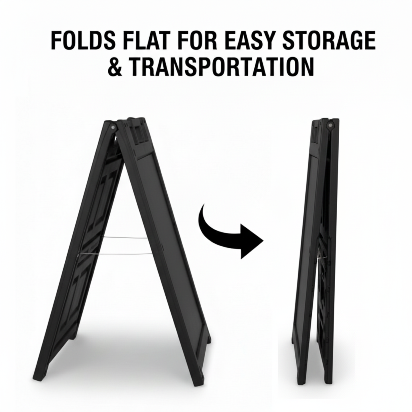 A Frame Sign Deluxe 24"x36" Plastic BICGS-2401-W White