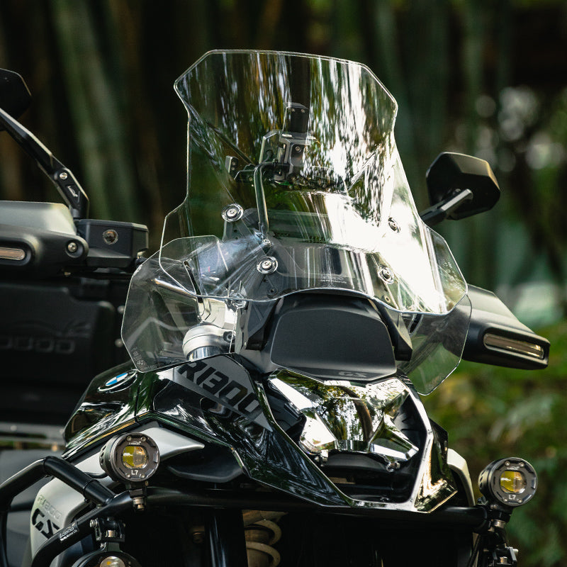 LOBOO Touring Windshield for BMW R1300GS / R1300GS Adventure – Optical-Grade Polycarbonate, Scratch-Resistant